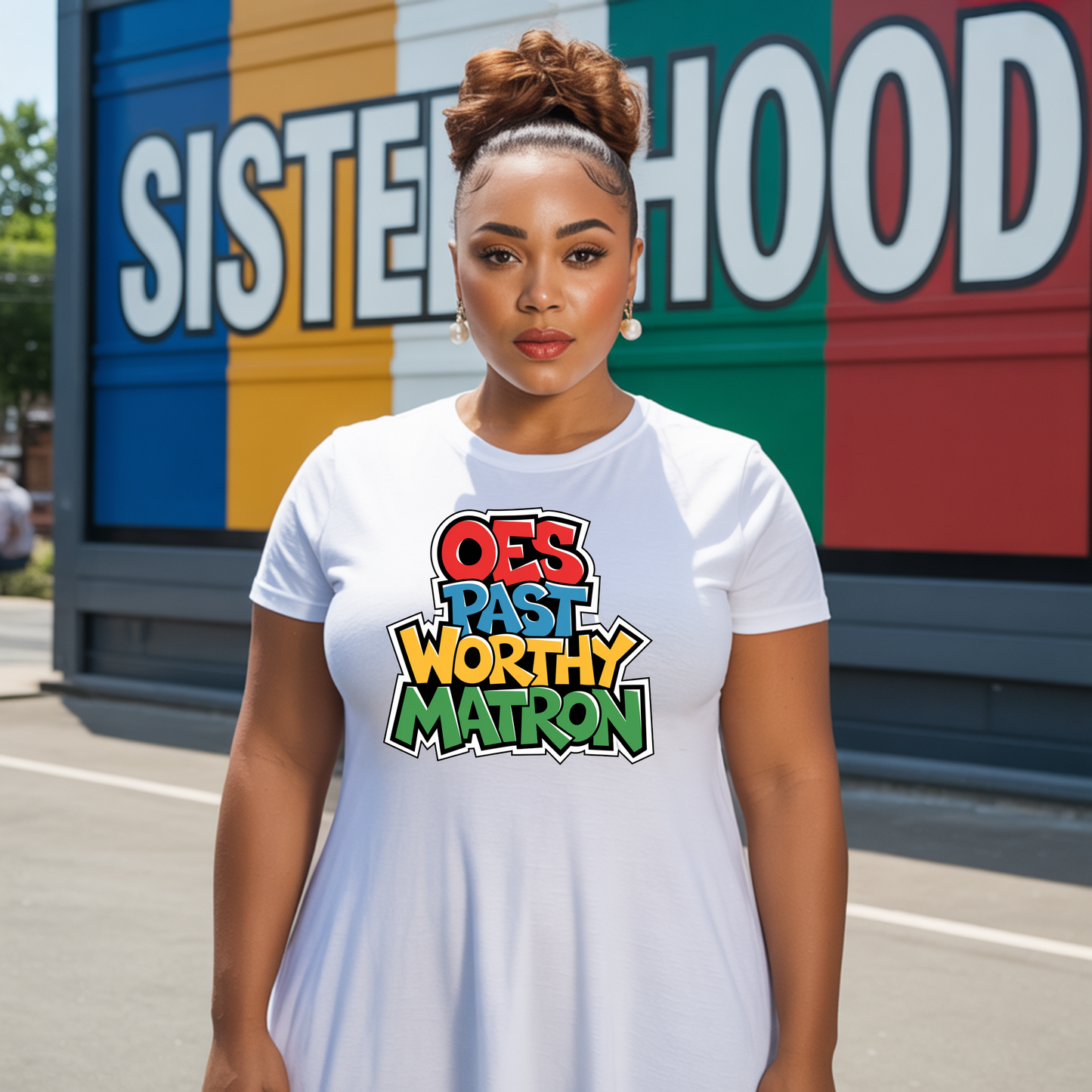 OES Past Worthy Matron Digital Download – Afrocentric Typography Design for Shirts, Journals, and Projects