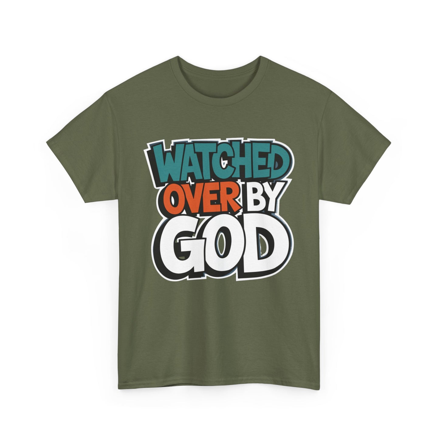 Watched Over by God Tee - Faith-Inspired Comfort Apparel