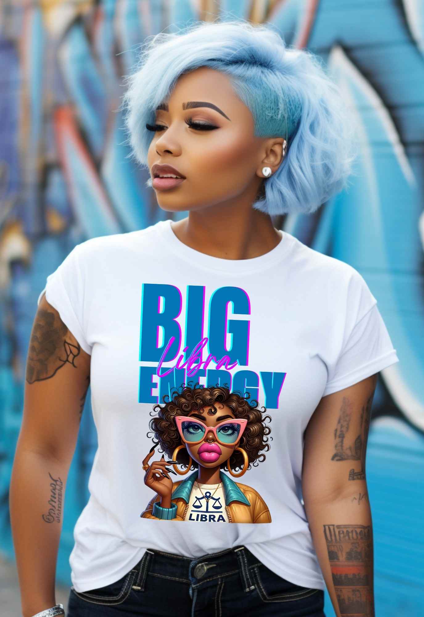 BIG Zodiac Energy Pack PNG| 12 Black Girl Magic Zodiac Designs | Melanin Zodiac Sublimation | Astrology PNGs for T-Shirts, Tumblers
