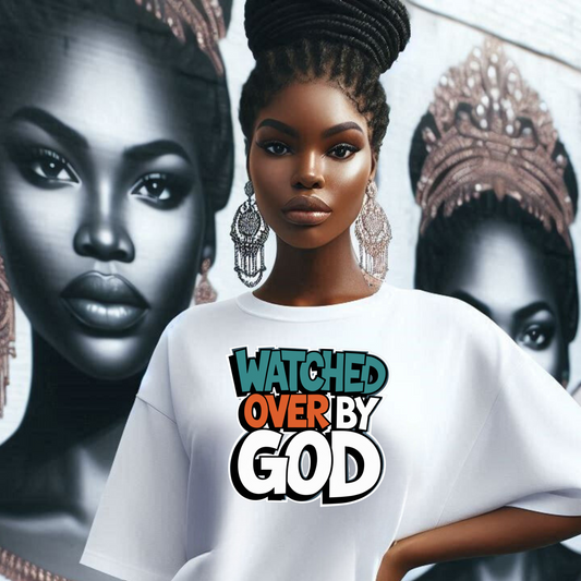 Watched Over by God Tee - Faith-Inspired Comfort Apparel