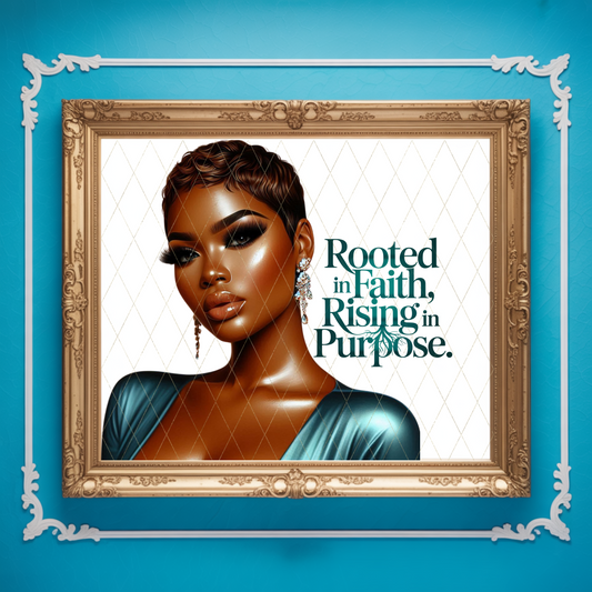 Empowerment Digital Wall Art Bundle – Black Woman PNGs with Inspirational Quotes for Decor, Planners, and Creative Projects