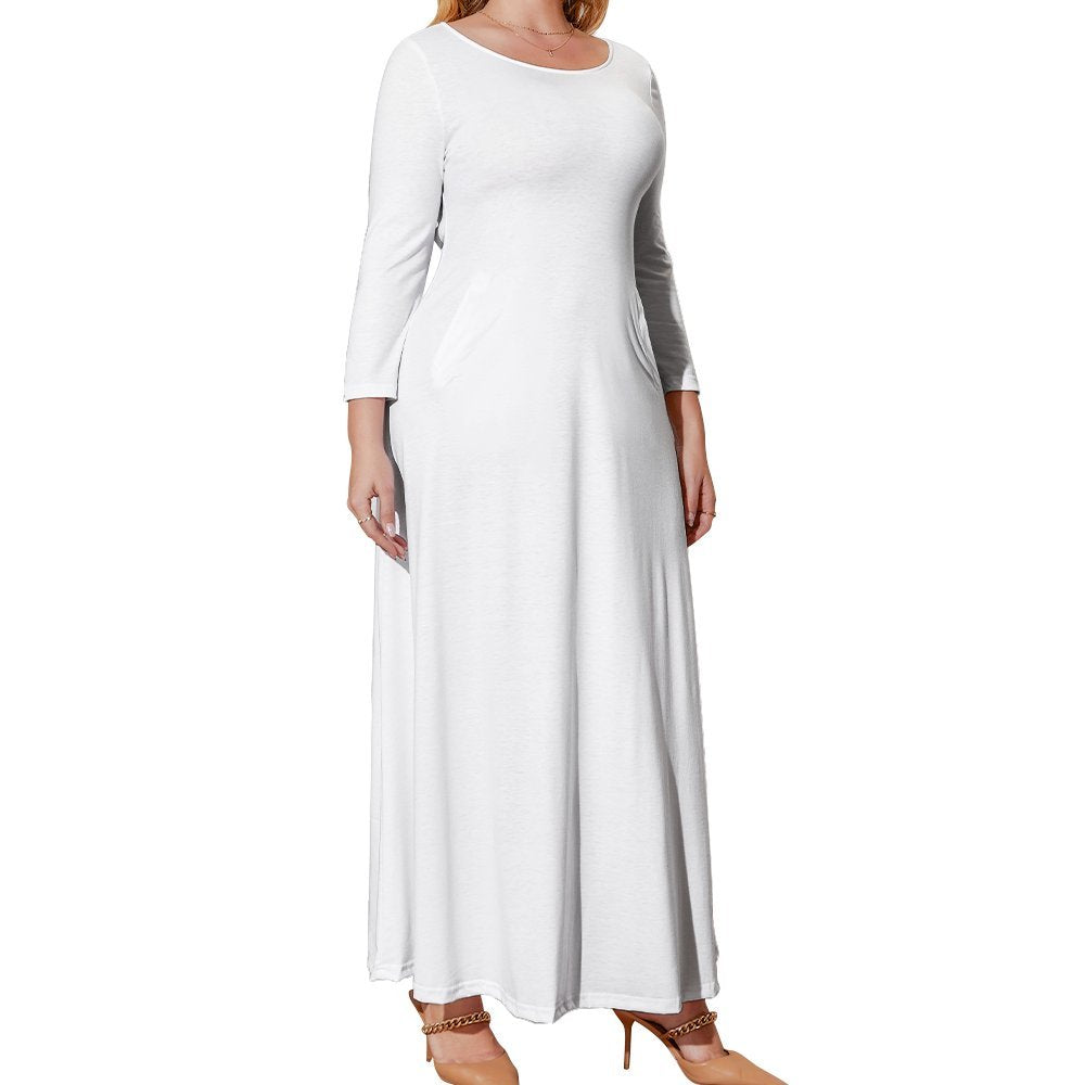 OES | EASTERN STAR Plus Size Long Sleeve White Dress