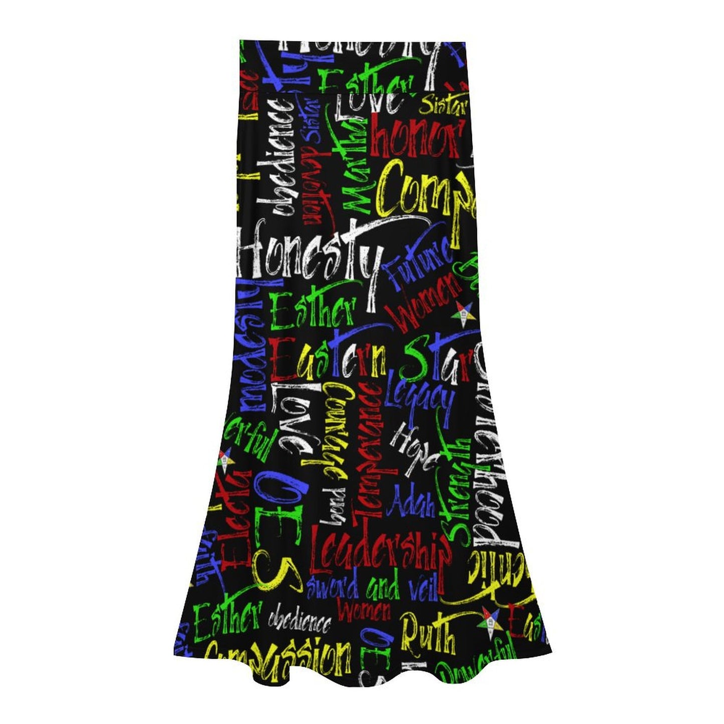 Eastern Star Detail Maxi Skirt (Brighter Color Group)