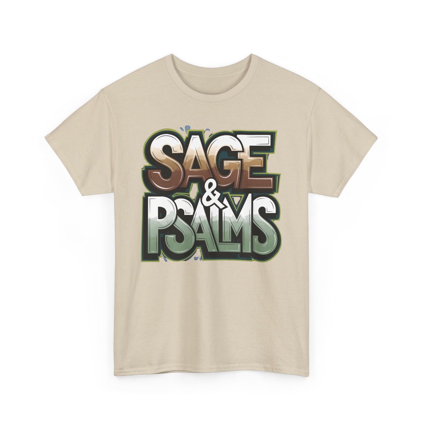 Sage & Psalms Graphic Tee | Elegant Faith-Based Apparel with Spiritual Depth