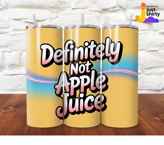 Definitely Not Apple Juice Tumbler Wrap + Wallpaper Set