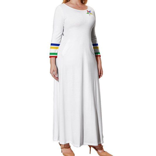 OES | EASTERN STAR Plus Size Long Sleeve Dress 4